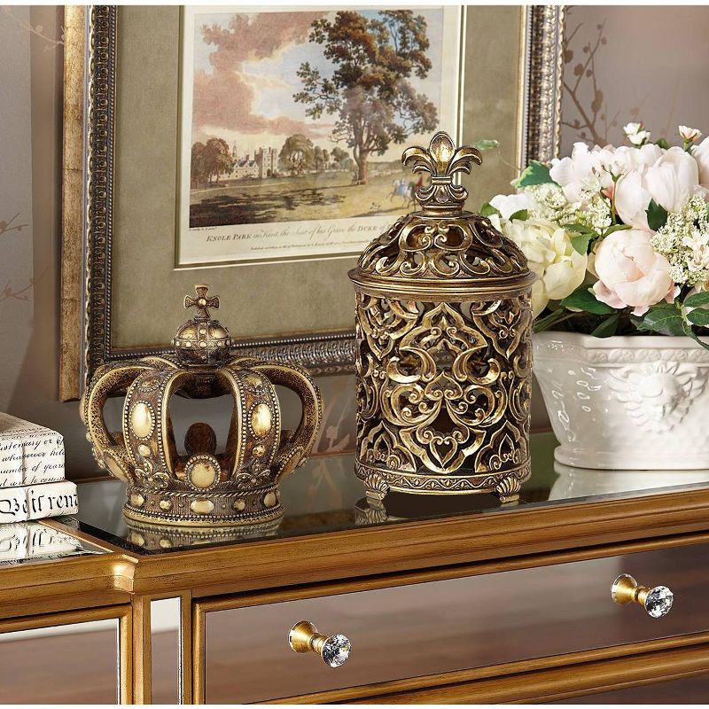 Kensington Hill Copper and Gold 6 3/4" High Crown Sculpture