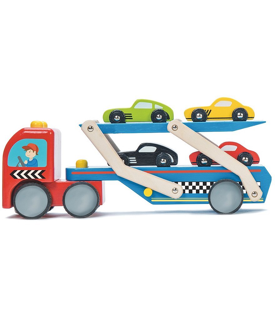 Le Toy Van Trains, Cars & Construction Race Car Transporter