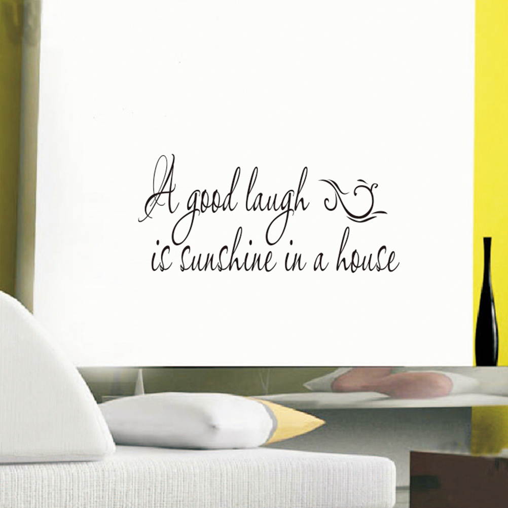 A Good Laugh Is Sunshine In A House Wall Decals Art Design Letters Vinyl Wallpaper Stickers