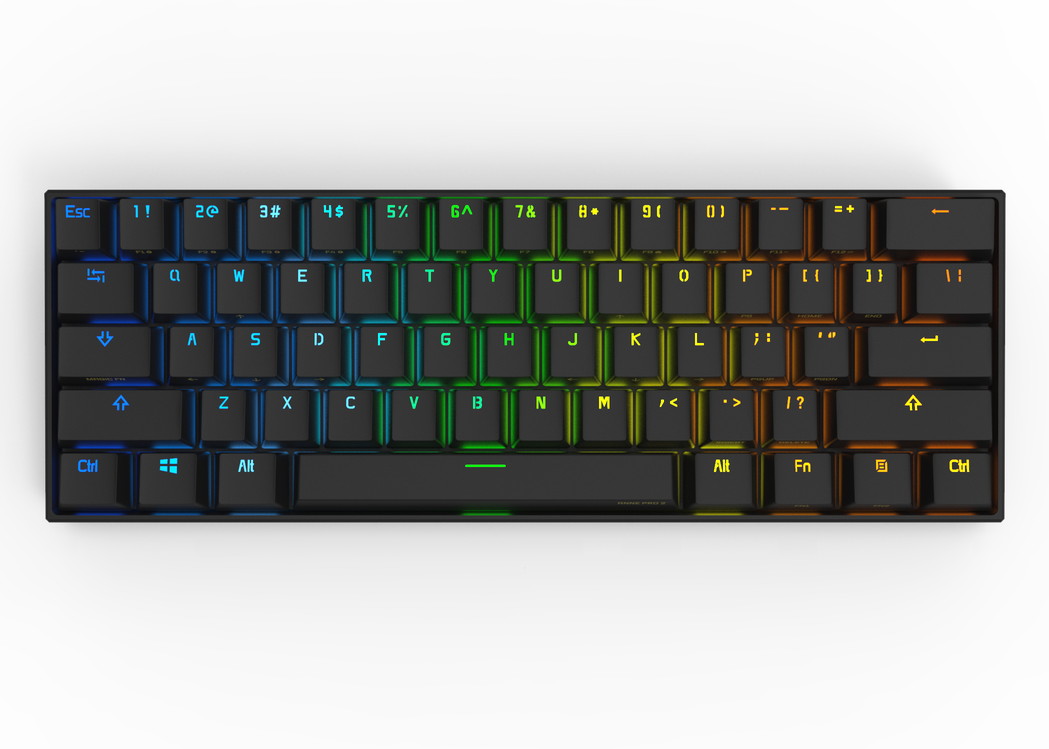 Anne Pro 2 60% Mechanical Keyboard Wired/Wireless Dual Mode Full RGB Double Shot PBT - Brown Switch
