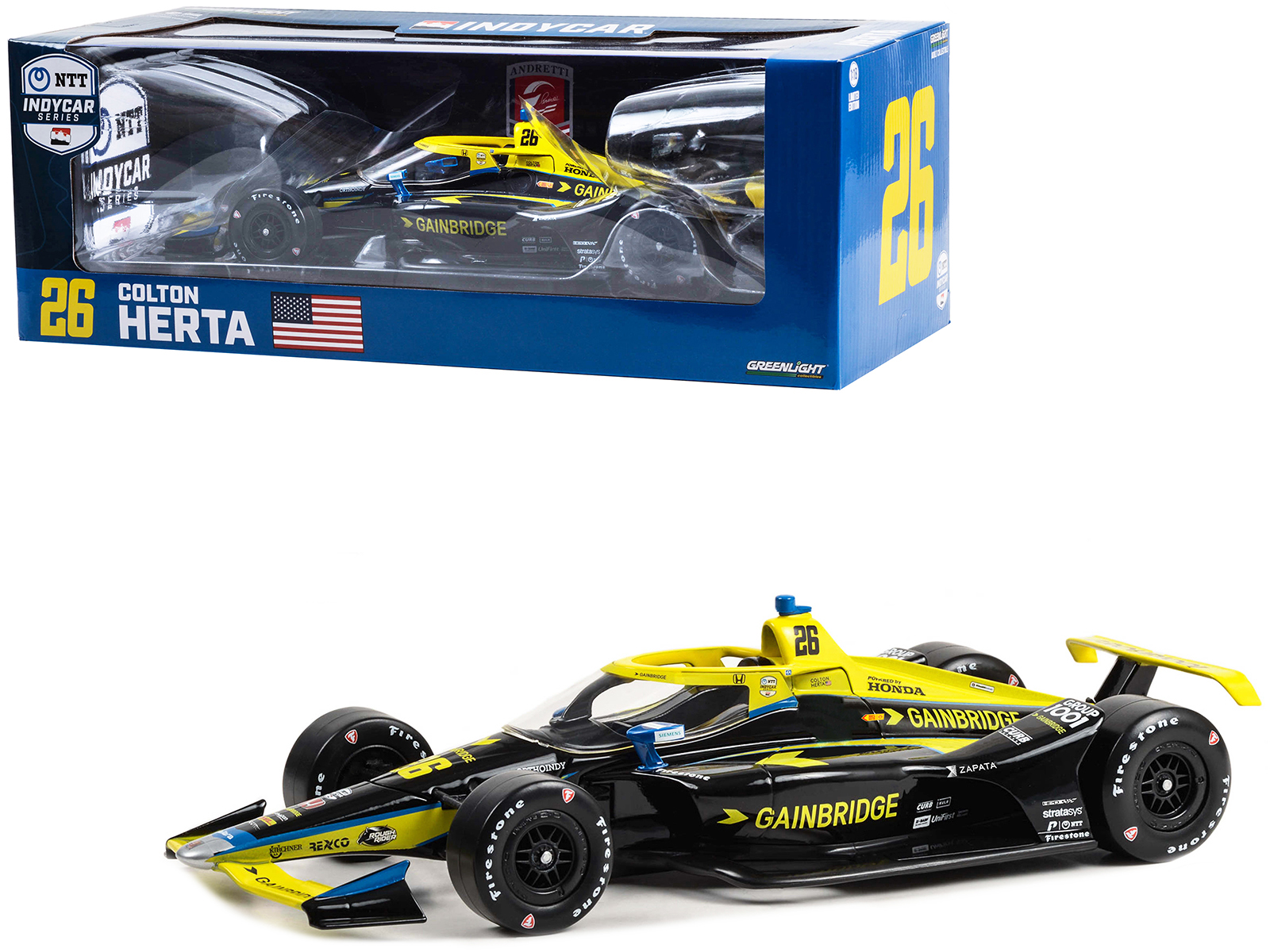 Dallara IndyCar #2 Josef Newgarden "Shell Oil" Team Penske Winner "108th Indianapolis 500 - NTT IndyCar Series" (2024) 1/64 Diecast Model Car by Greenlight