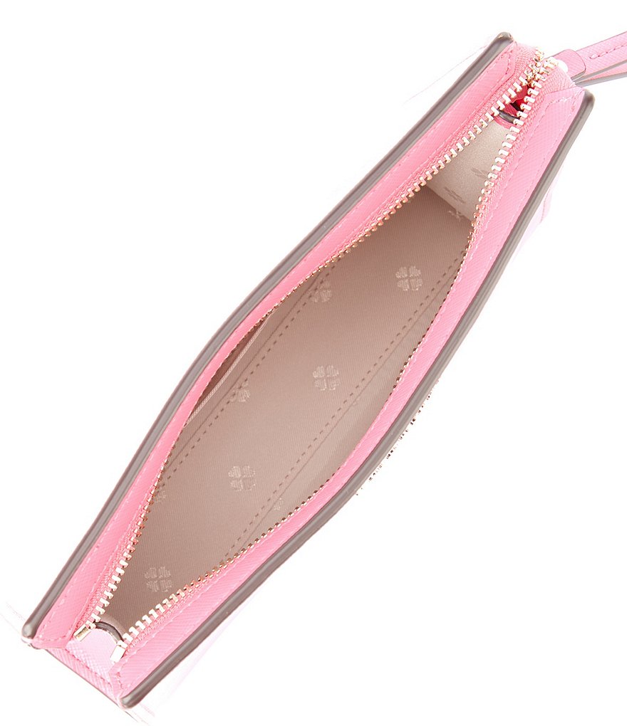 Michael Kors Zebra Signature Jet Set Double Zip Wristlet