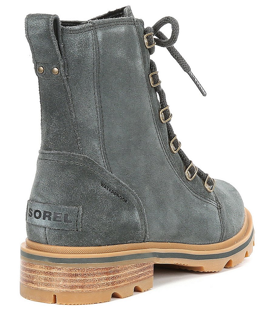 Sorel Lennox Waterproof Suede Lace-Up Booties