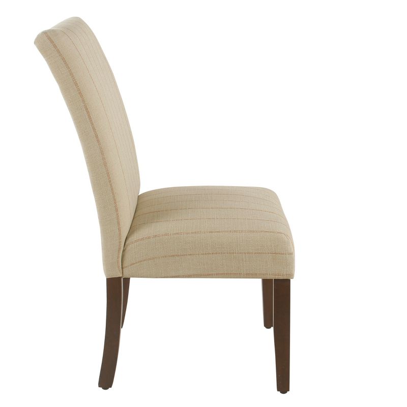 Rollback Dining Chair Cream with Red Stripe - HomePop