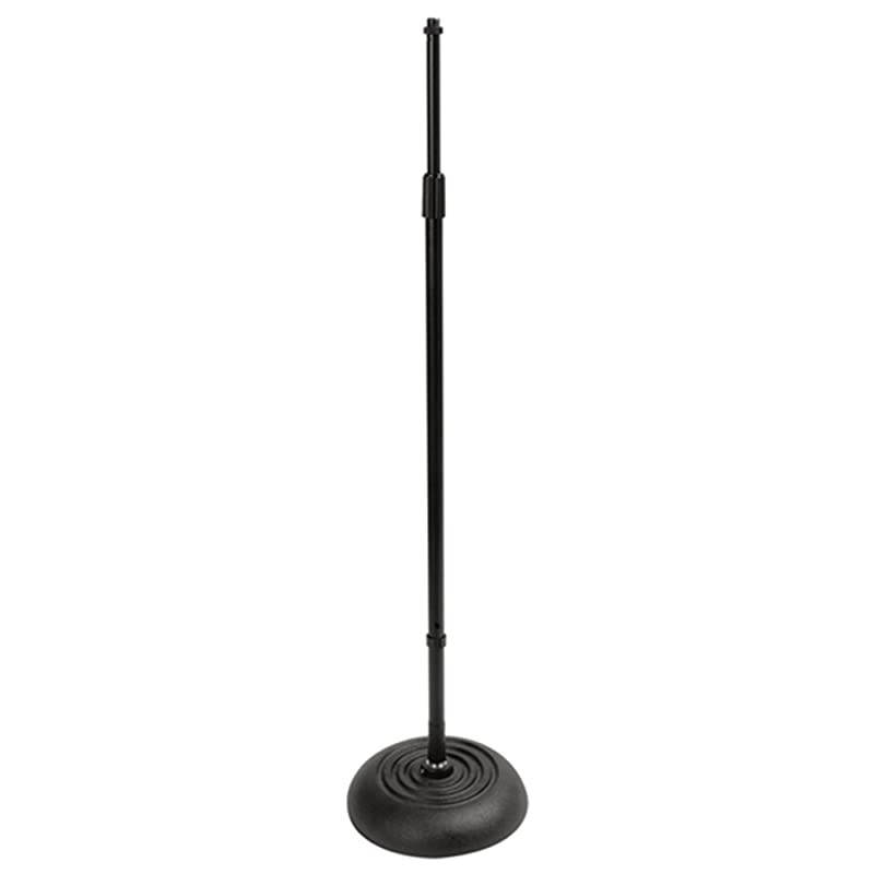 MS7201QTR Quarter Turn Round Base Microphone Stand Black