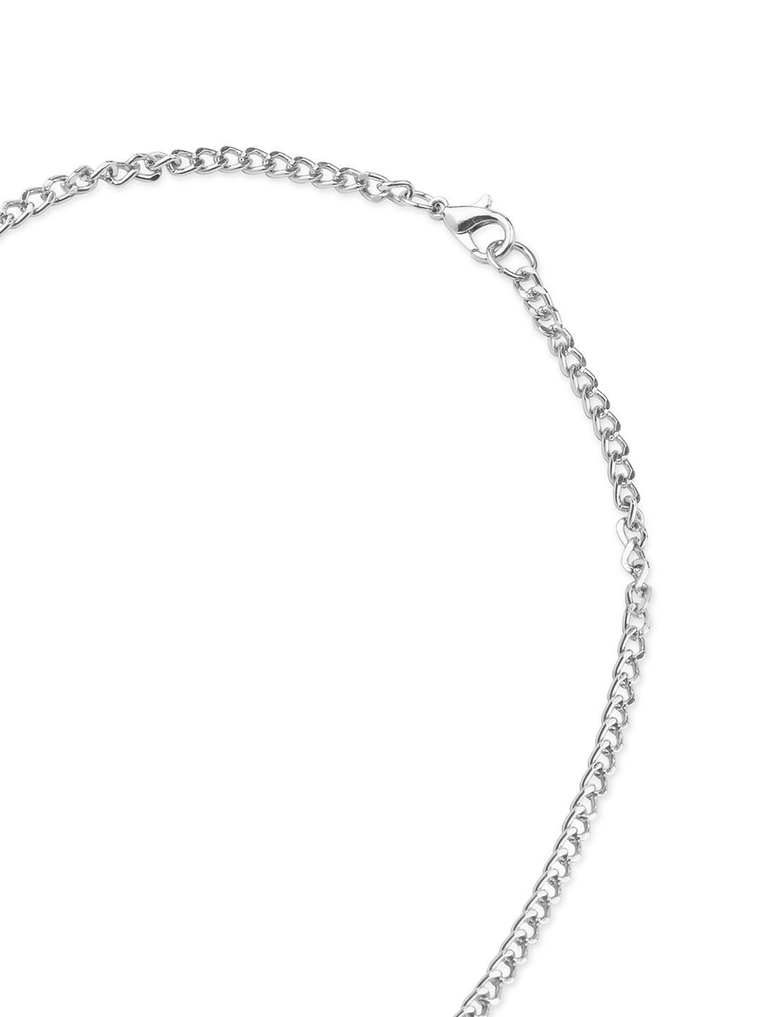 ToniQ Gold-Plated White Baroque Choker Necklace for Women