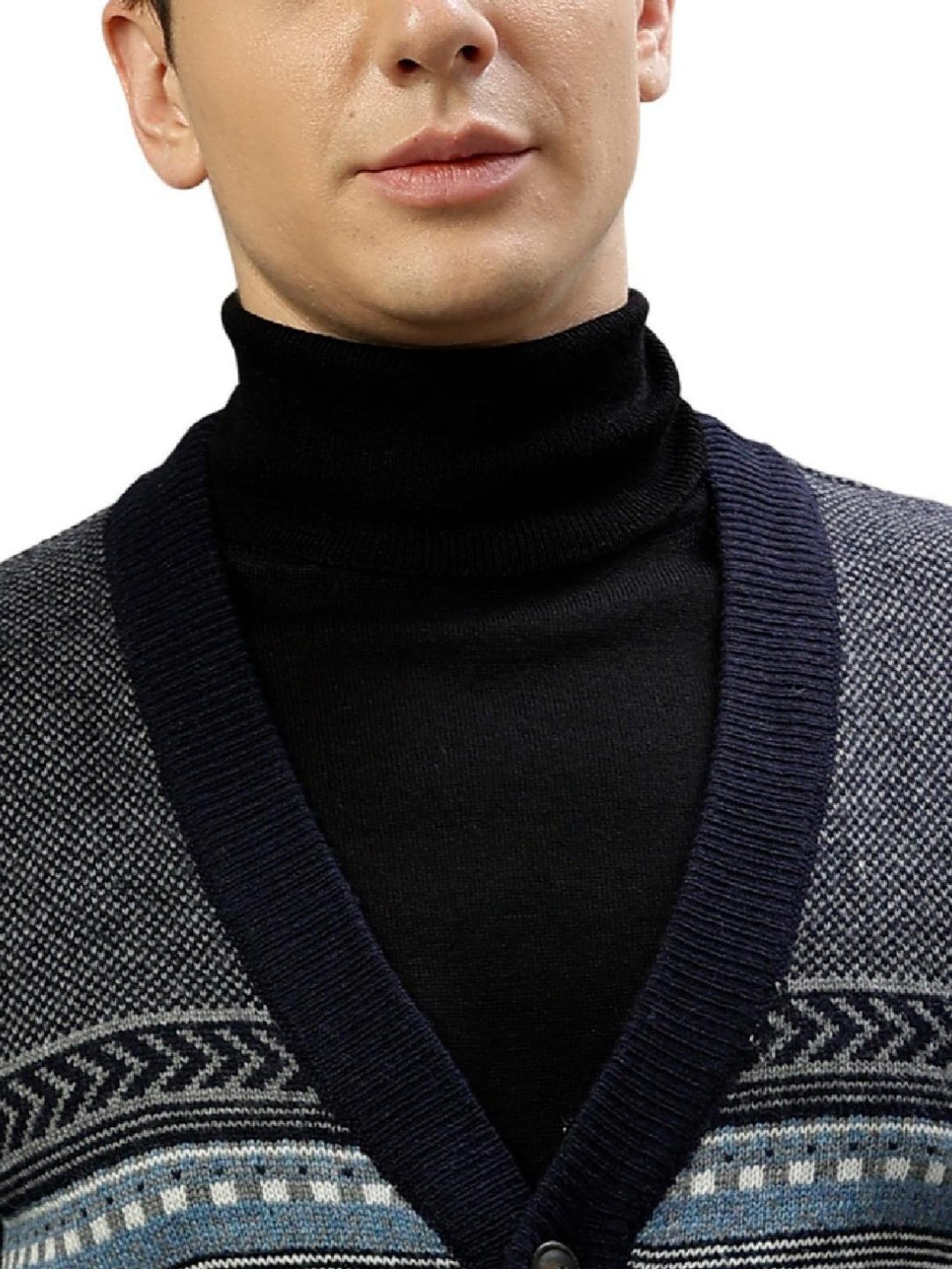 Lindbergh Multi Regular Fit Self Pattern Sweaters