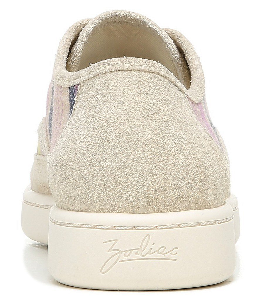 Zodiac Cheezburger Striped Fabric Lace-Up Sneakers