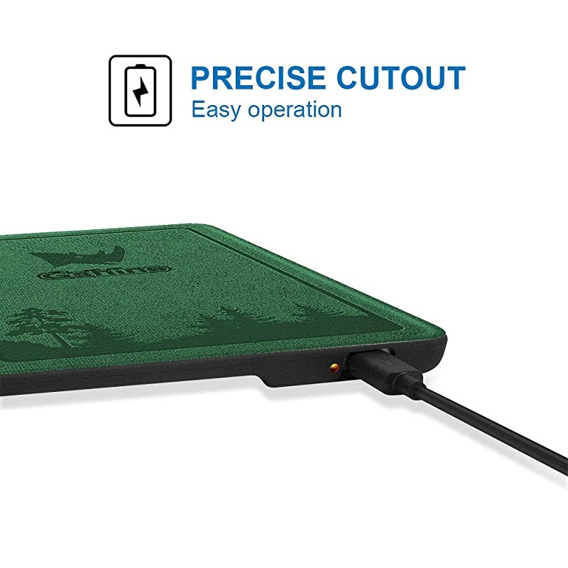 Case Fits AllNew Kindle Oasis 10th Generation ONLY 2018 and 2019 Release Multi Angle Viewing Vertical Flip Cover with Auto WakeSleepPostal Green