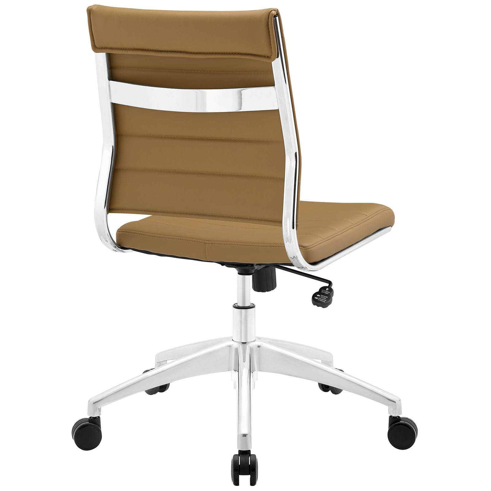 Jive Armless Mid Back Office Chair in Tan