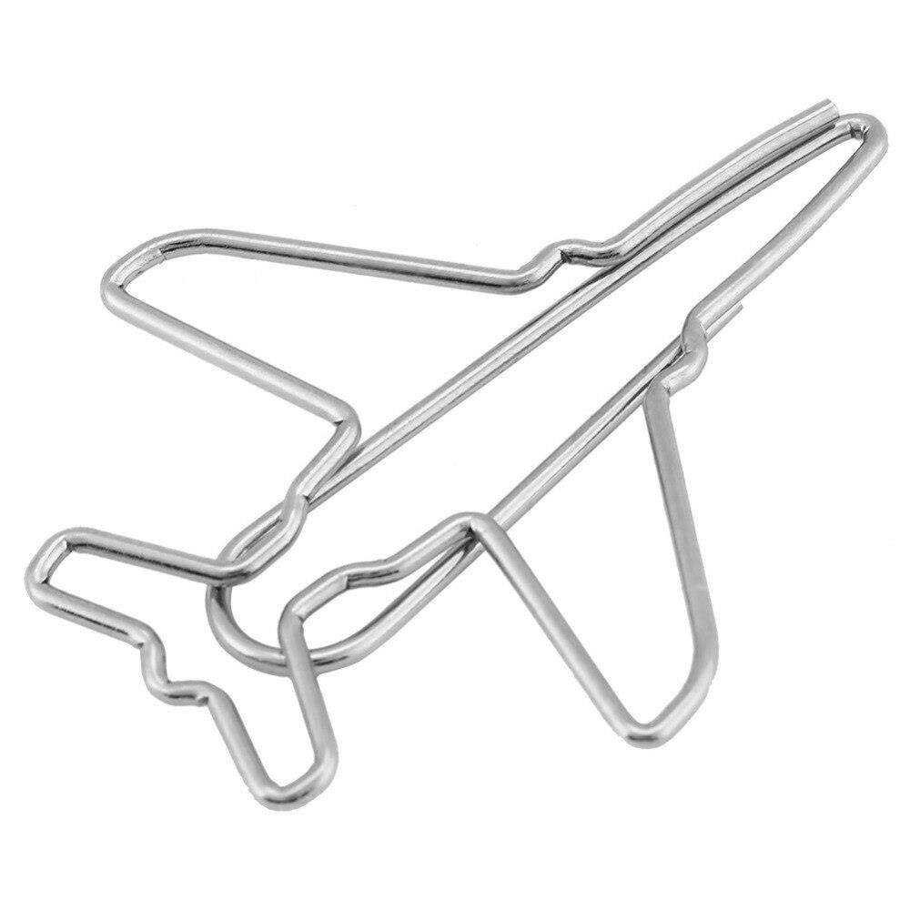 10pcs Airplane Shape Paper Clips Bookmark Marking Document Organizing Clip Bookmark Office Shool Stationery Marking Clip