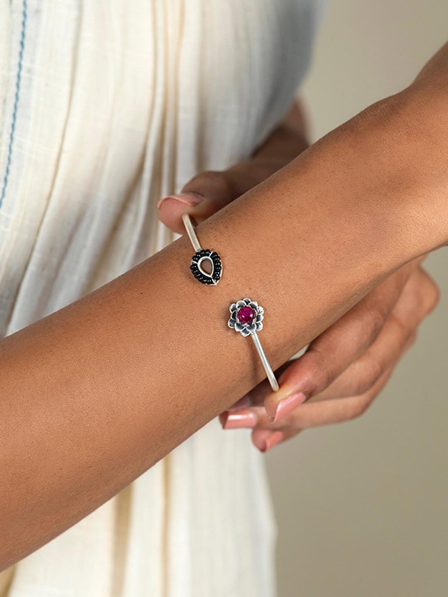 Shaya 92.5 Sterling Silver Rise Above Prejudice Bracelet for Women