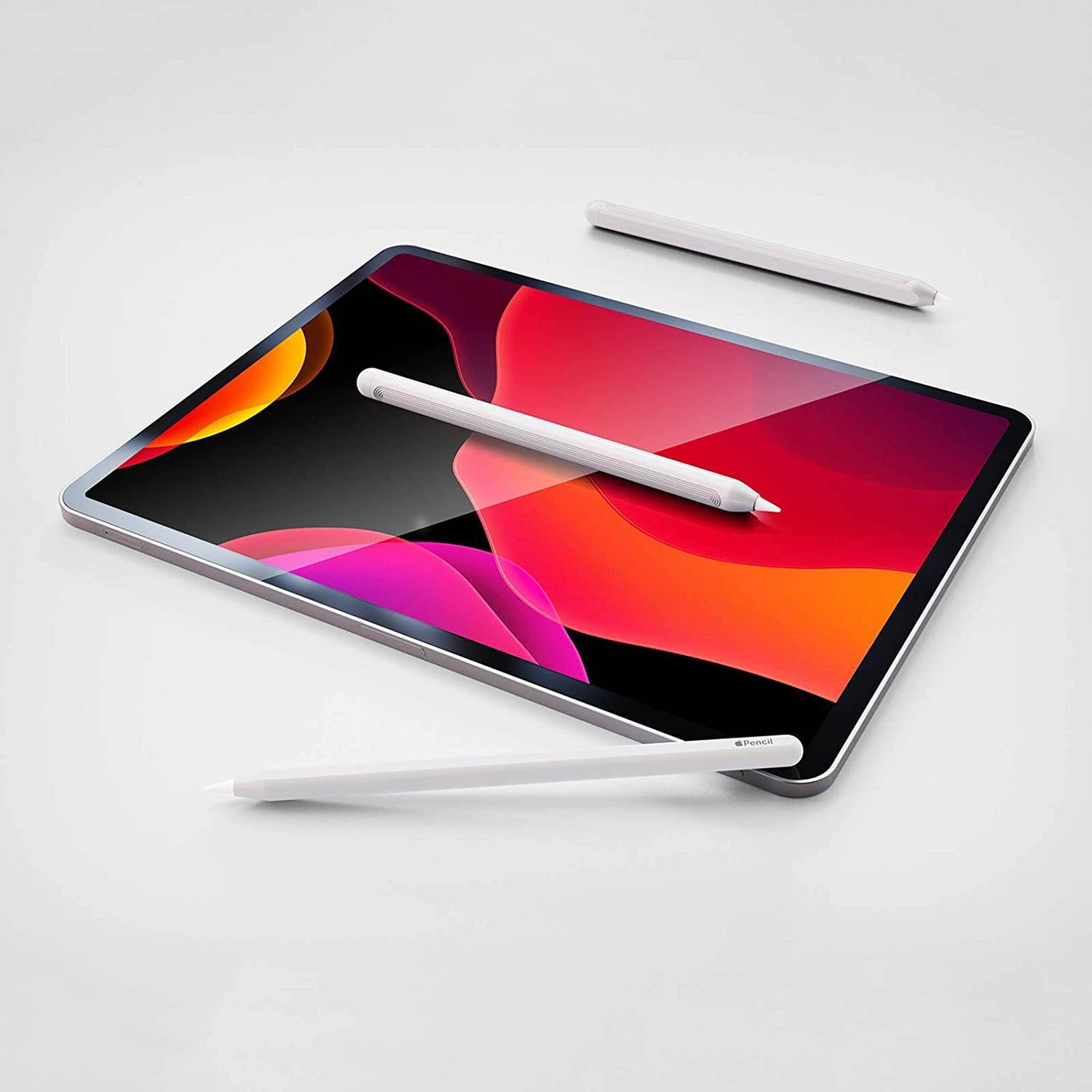 Dteck Ultra Thin Case for Apple Pencil, Holder Sleeve for Apple Pencil 2nd Generation Accessories Skin Cover for Apple Pencil Holder Sleeve Skin Pocket Cover Accessories Kit, White