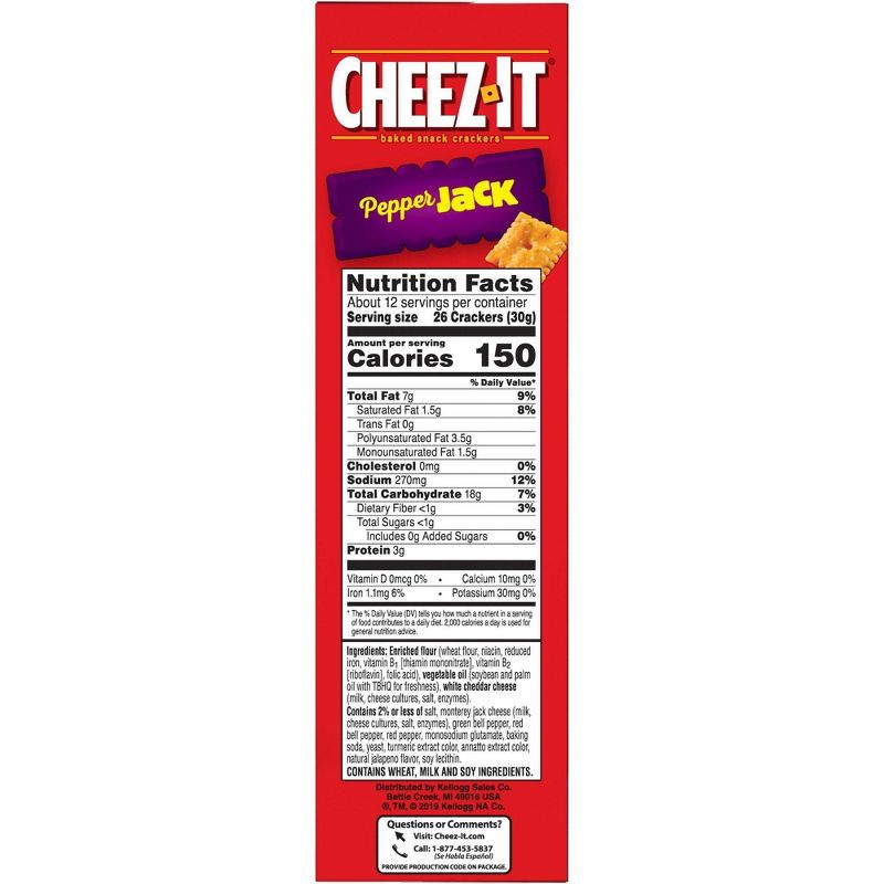 Cheez-It Pepper Jack Baked Snack Crackers - 12.4oz