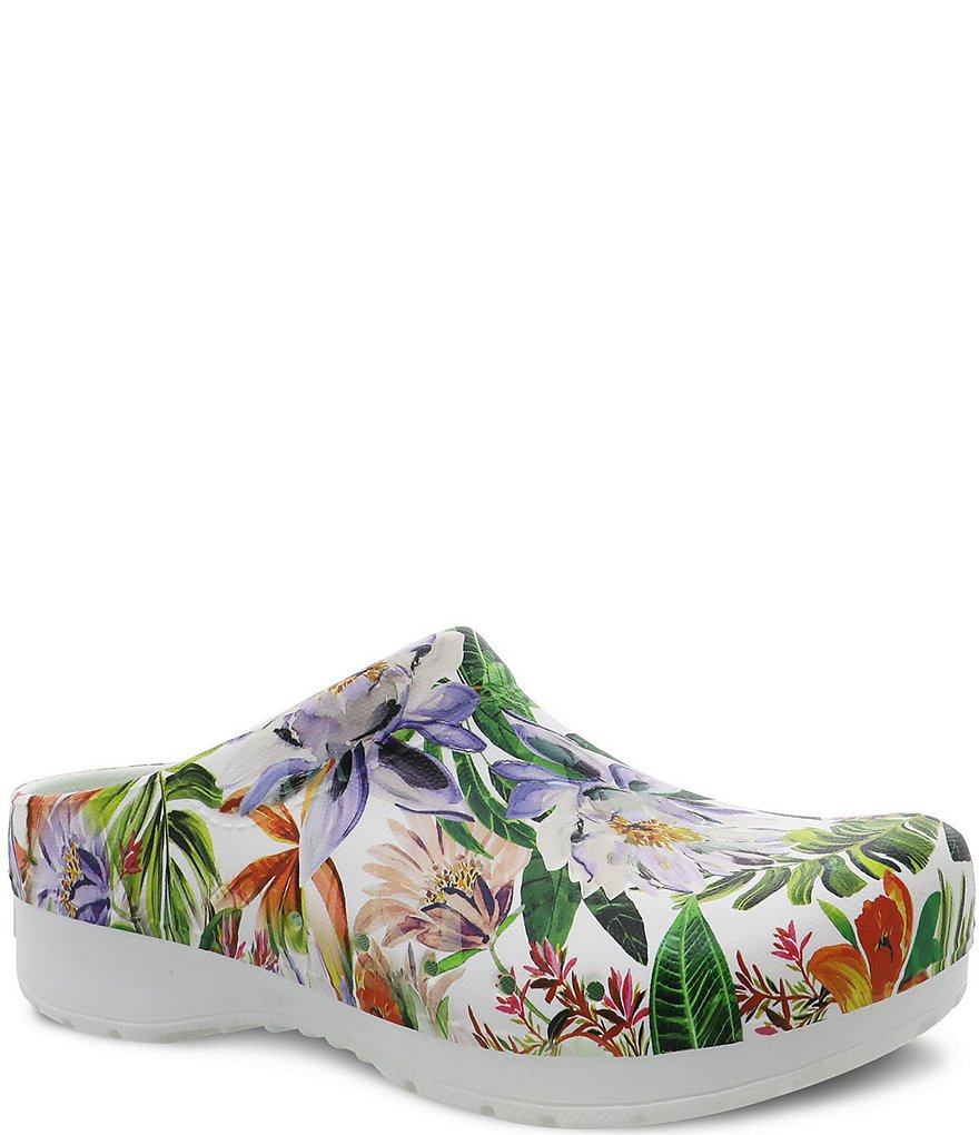 Dansko Kane Vintage Tropical Mule Clogs