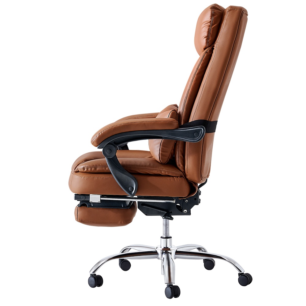 Ergonomic design Exectuive Chair High Back Adjustable Chair - Brown