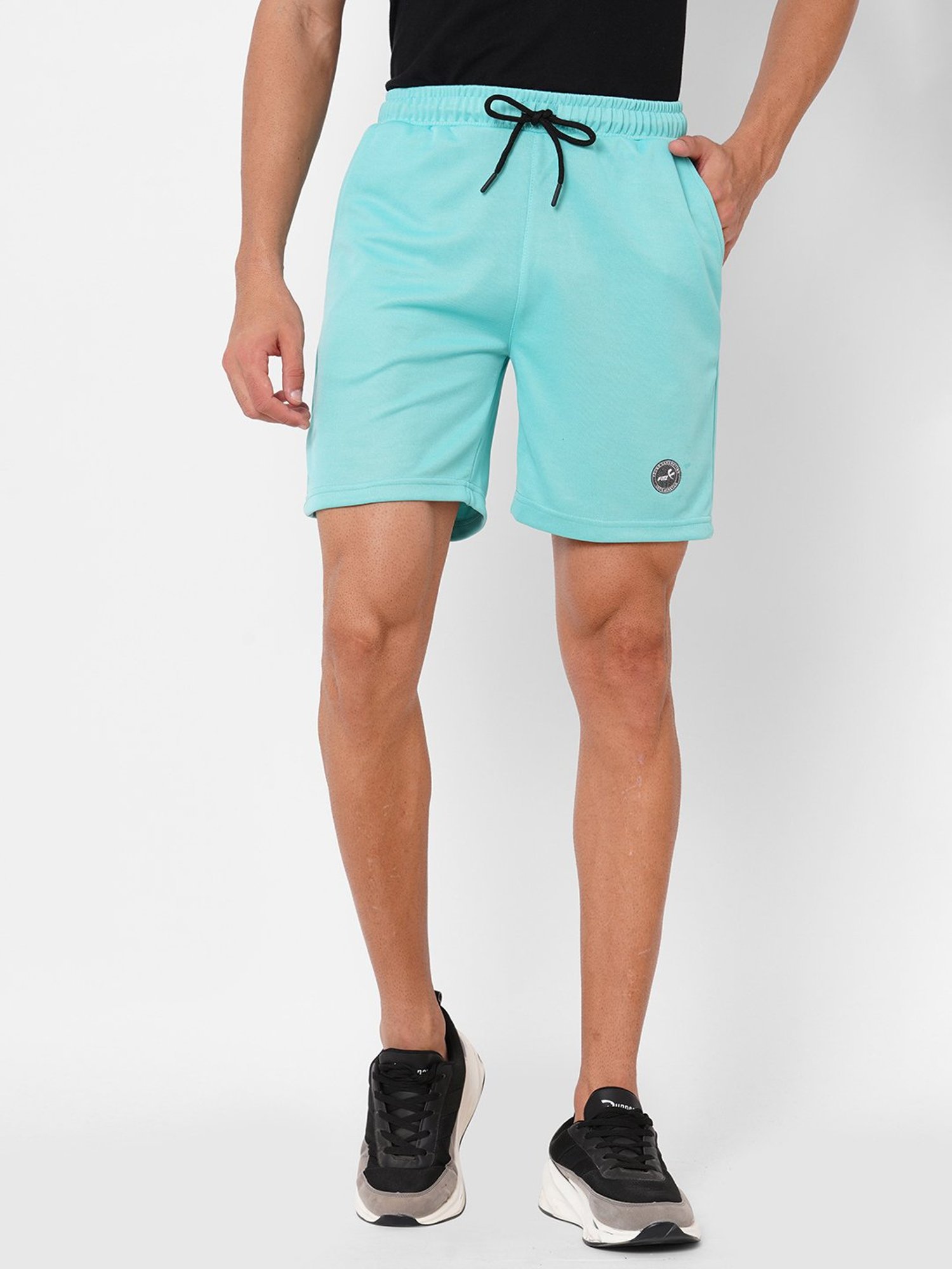 Fitz Turquoise Regular Fit Shorts