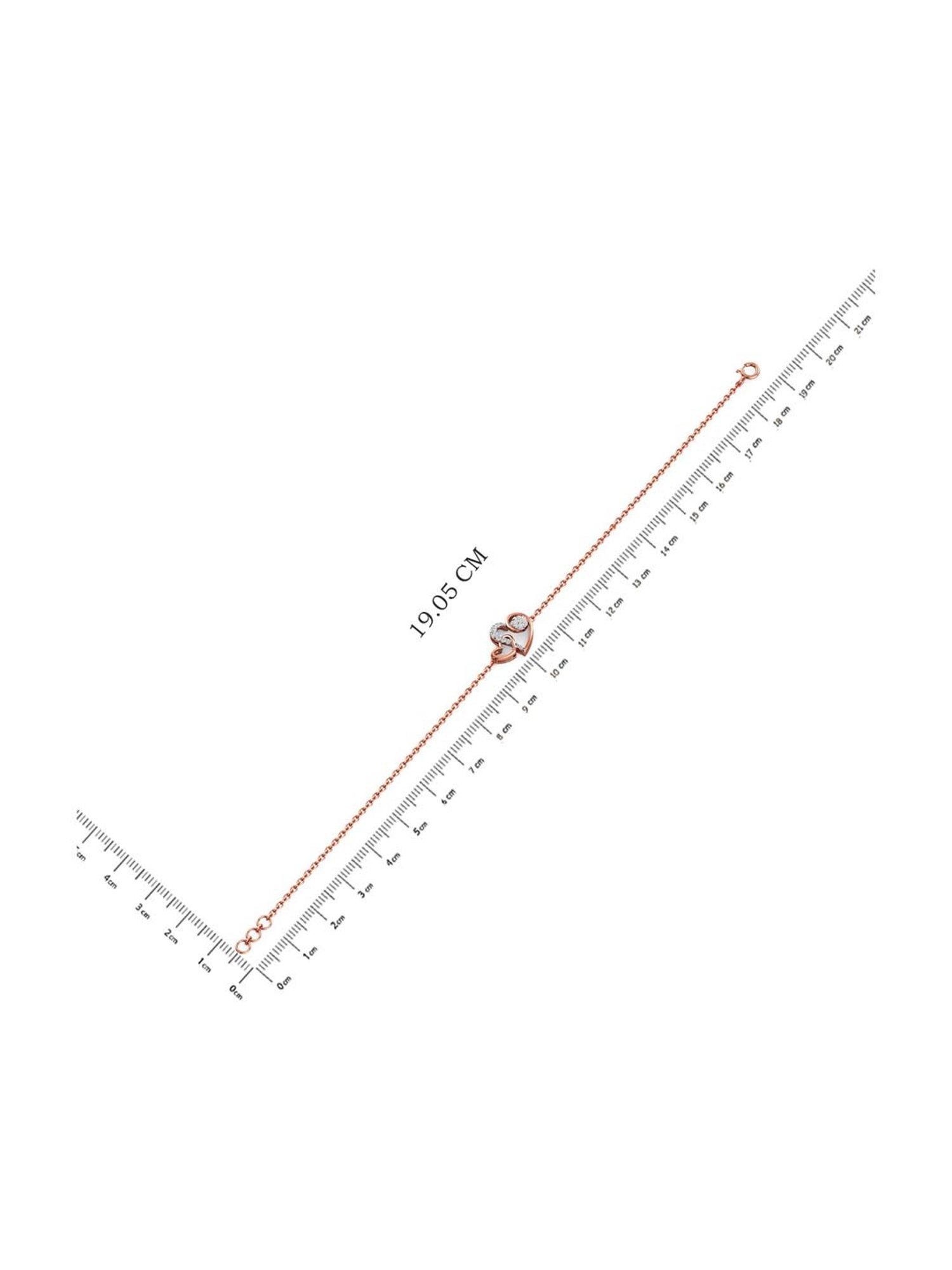 Joyalukkas Pride 18k Rose Gold & Diamond Bracelet for Women