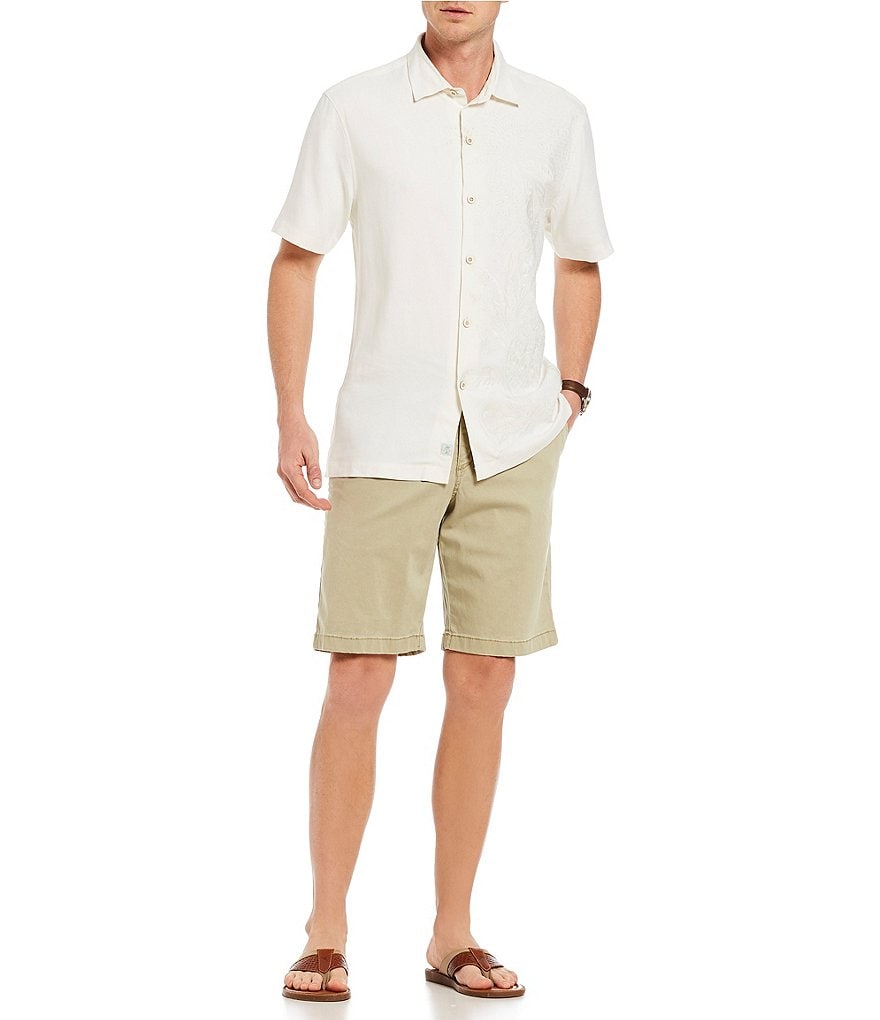 Caribbean Big and Tall 9#double; and 11#double; Inseam Knit Jacquard Shorts