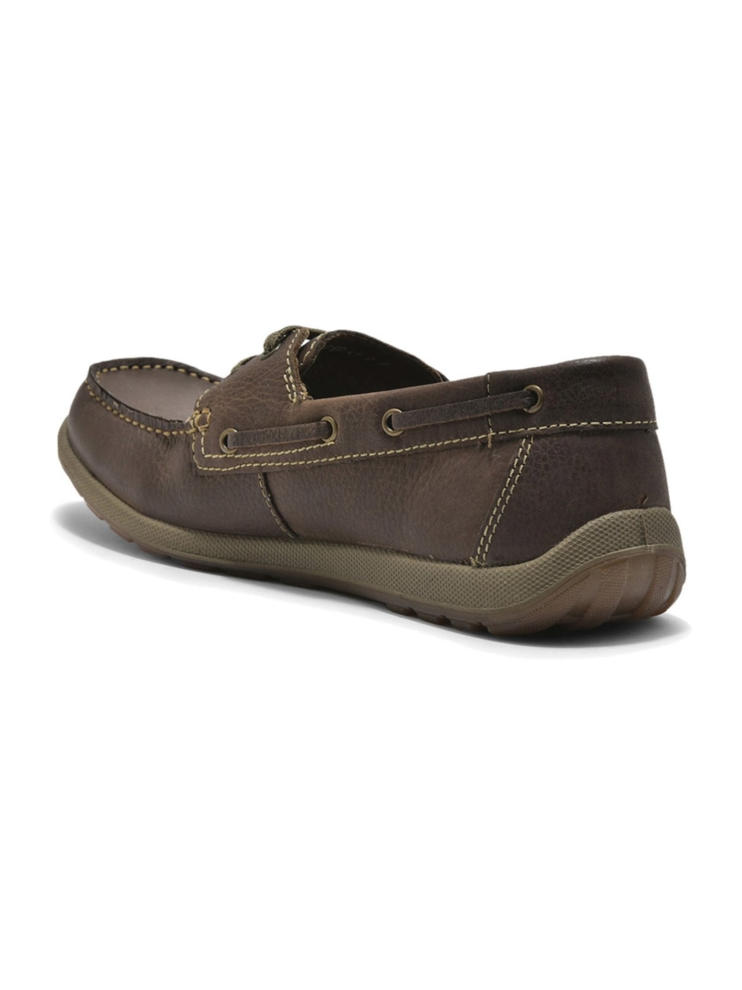 Woodland Men's Brown Boat Shoes