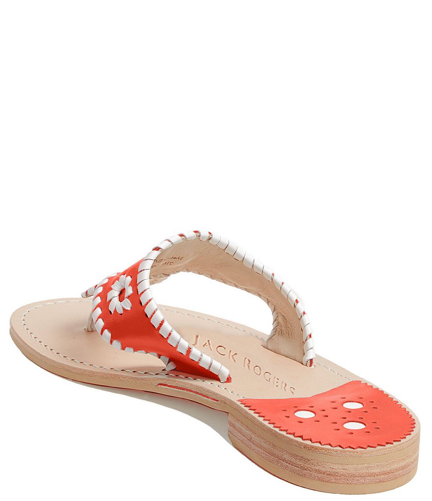 Jack Rogers Jacks Leather Thong Sandals