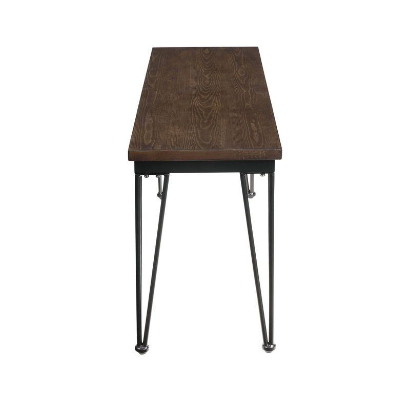 Garron Bench Walnut/Black - Acme Furniture