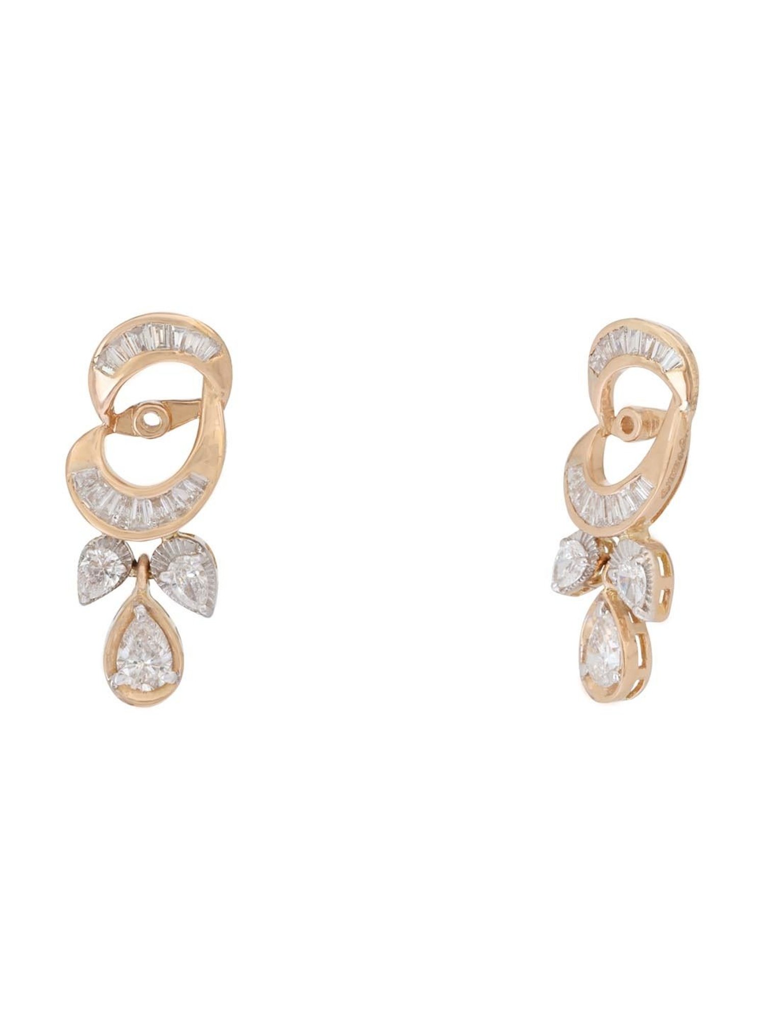 CKC 18k Gold & Diamond Earrings for Women