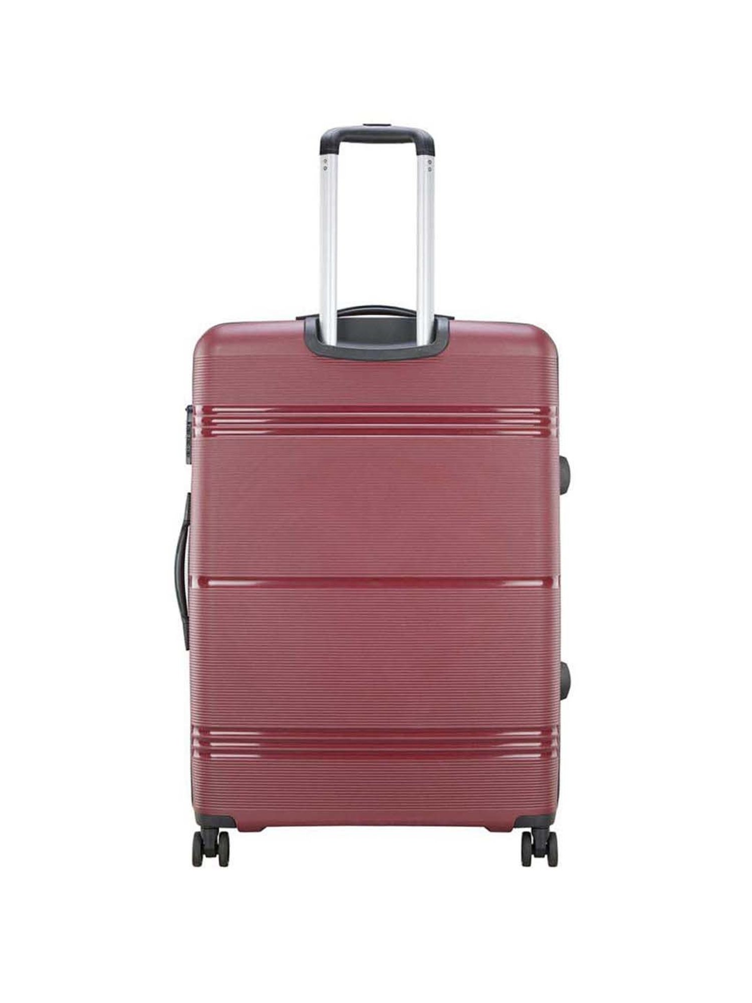 Skybags Focus Maroon Textured Hard Large Trolley Bag - 54 cm