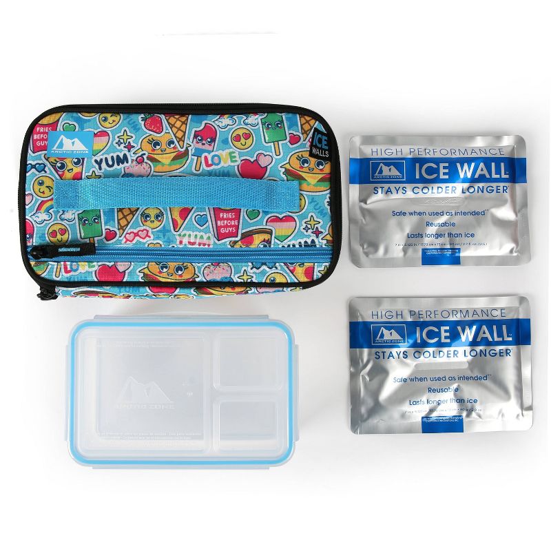 Arctic Zone Kids' Ice Walls Lunch Box Set - Cute Food