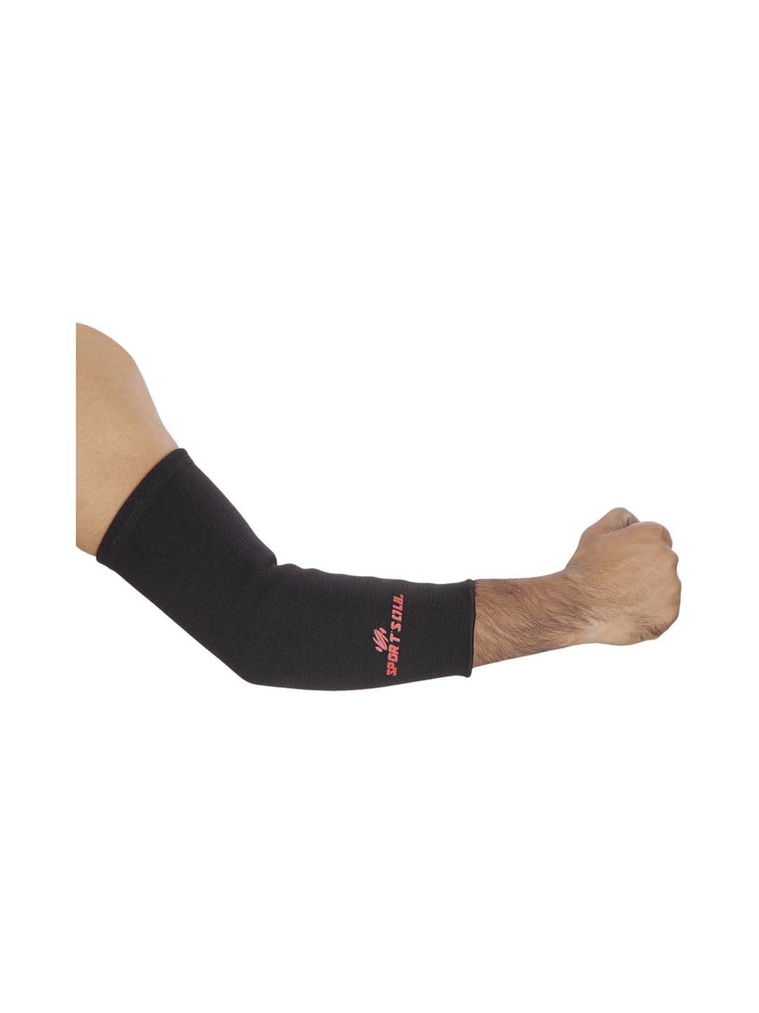 SportSoul Black Premium Compression Elbow Support (Small)
