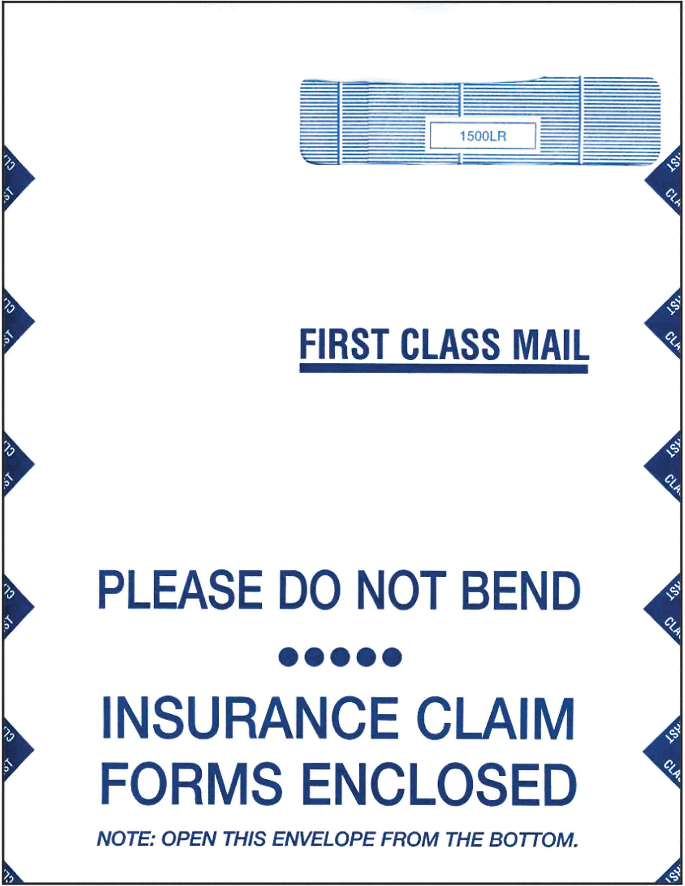 CMS-1500 9" x 12-1/2" Jumbo Right Window Envelope (500/case)