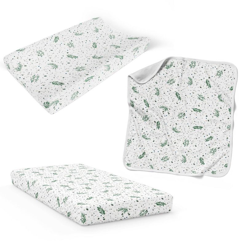 Goumi Botanical Garden Organic Crib Bedding Set - 3pc