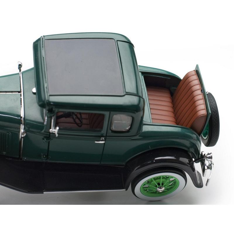 1931 Ford Model A Coupe Valley Green and Vagabond Green 1/18 Diecast Model Car by SunStar