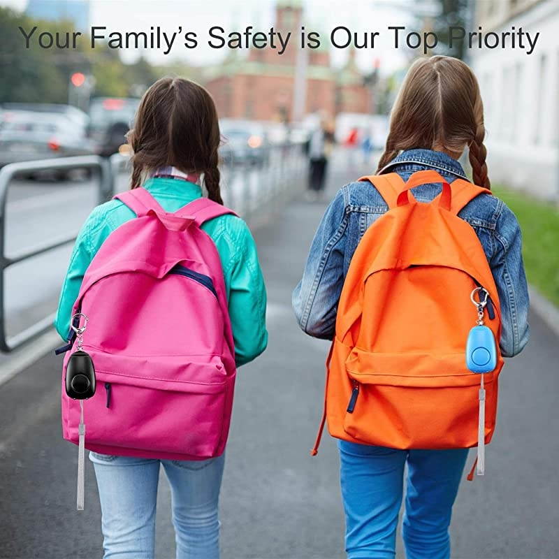 Sound Personal Alarm 5 Pack 130DB Siren Song Personal Security Alarm Keychain with LED Lights Emergency ty Self Defense for Women Kids Elderly