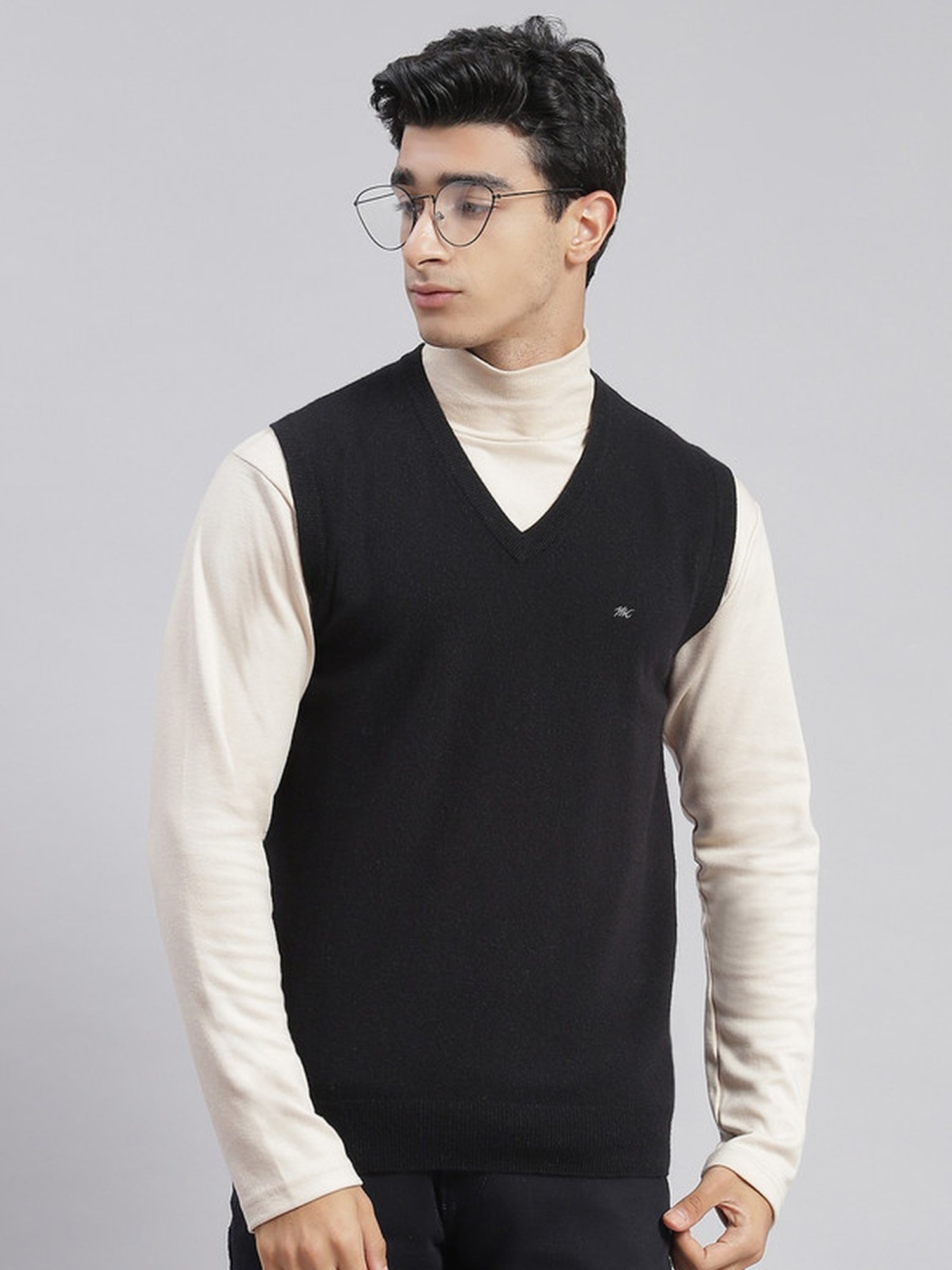 Monte Carlo Black Regular Fit Sweater