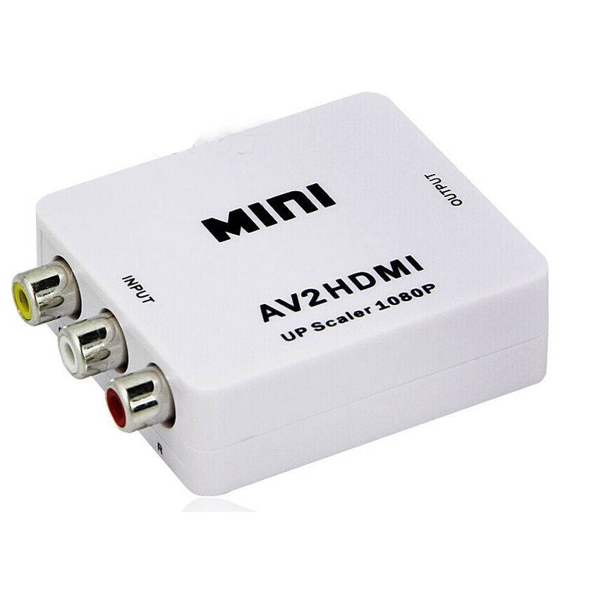 Topwin New RCA AV to HDMI Converter Adapter Mini Composite CVBS to HDMI AV2HDMI Converter DVD 720P 1080P