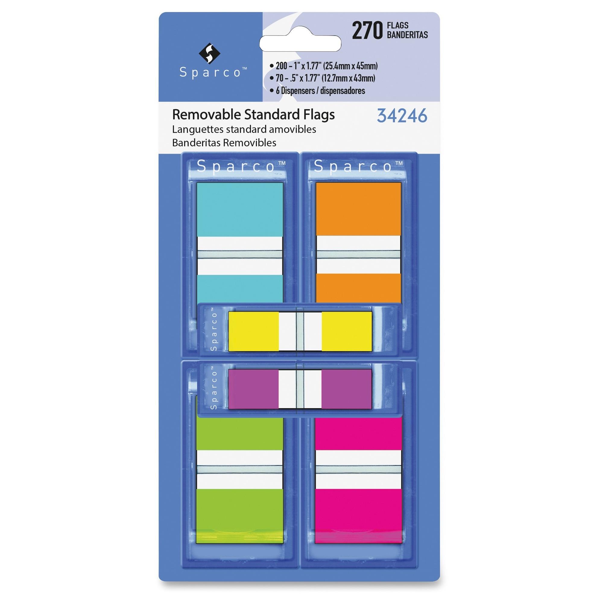 Sparco Assorted Pop-Up Flags Combo Pack
