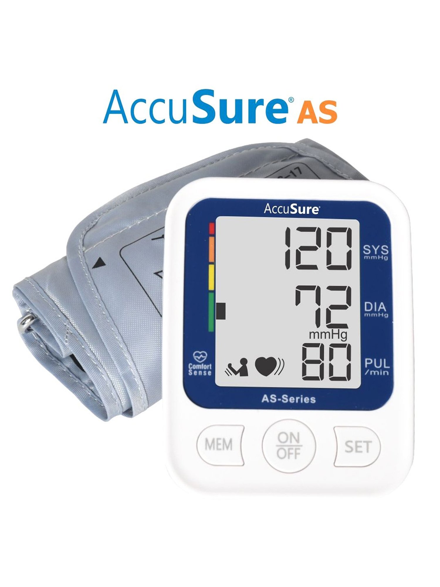 AccuSure AS Automatic Blood Pressure Monitor (White)