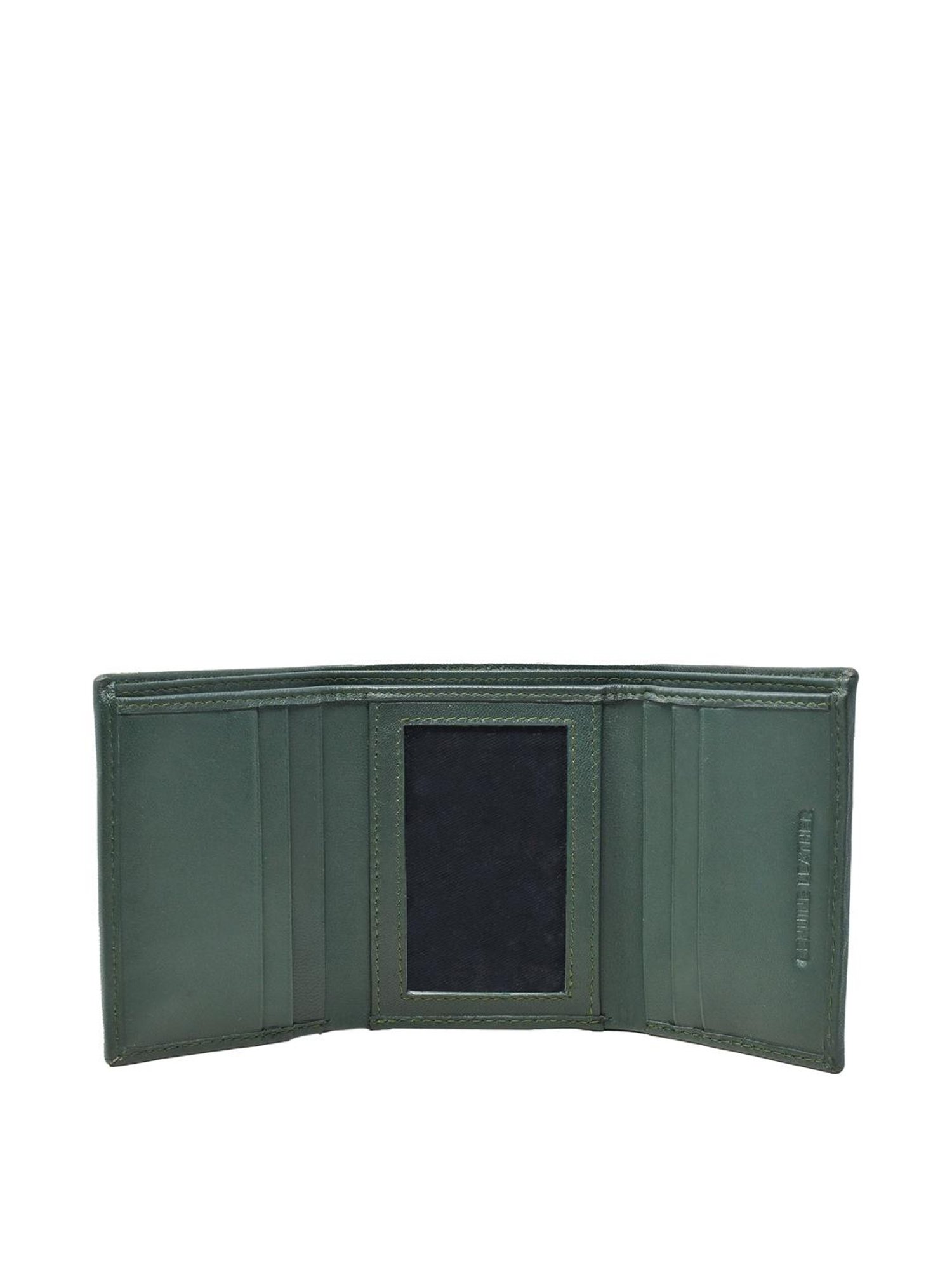 Tohl Ravello Green Casual Leather Bi-Fold Wallet,Card Holder & Key Tag Set for Men