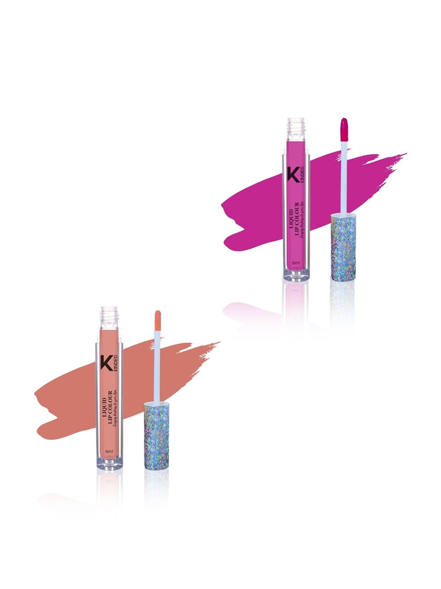 KINDED Liquid Lip Colour 02 More Magenta & 10 Perfect Nude Combo