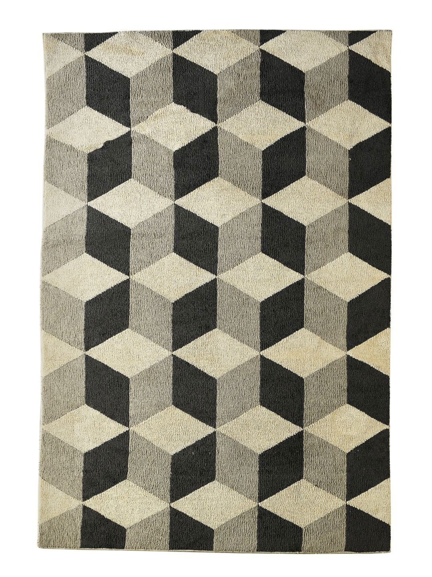 Saral Home Grey Yarn Art Carpet (120 x 180 cm)