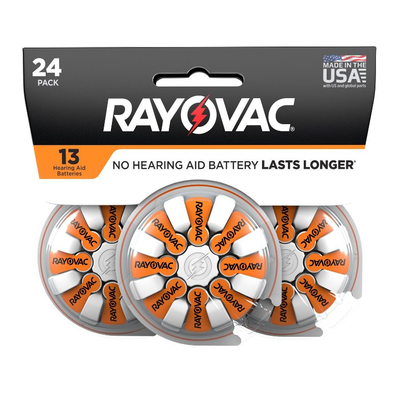 Rayovac Size 13 Hearing Aid Battery - 24pk