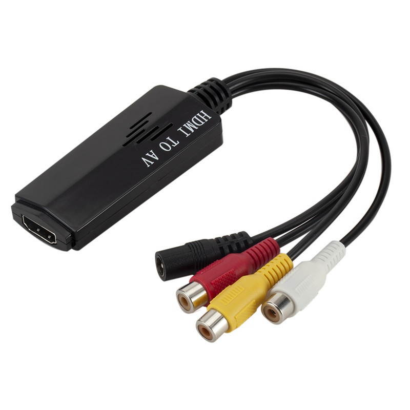 HDMI To AV Adapter HD Video Converter For HDMI To RCA AV / CVSB L / R Video 1080P HDMI2AV Support NTSC PAL Output