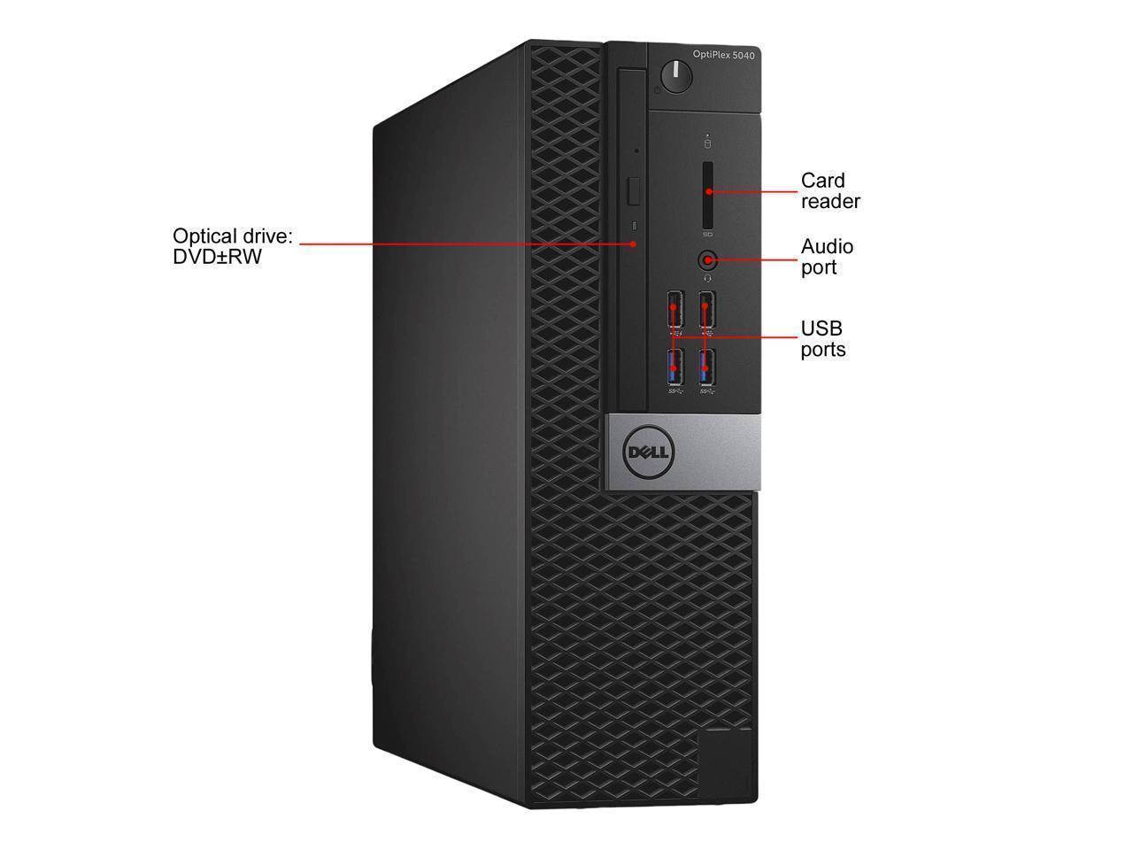 Dell OptiPlex 5040 SFF All-in-One with Dell 22" Monitor Desktop PC- 6th Gen Intel Quad Core i5-6500 3.20GHz 8 GB DDR3 256 GB SSD DVD WiFi/BT Windows 10 Pro