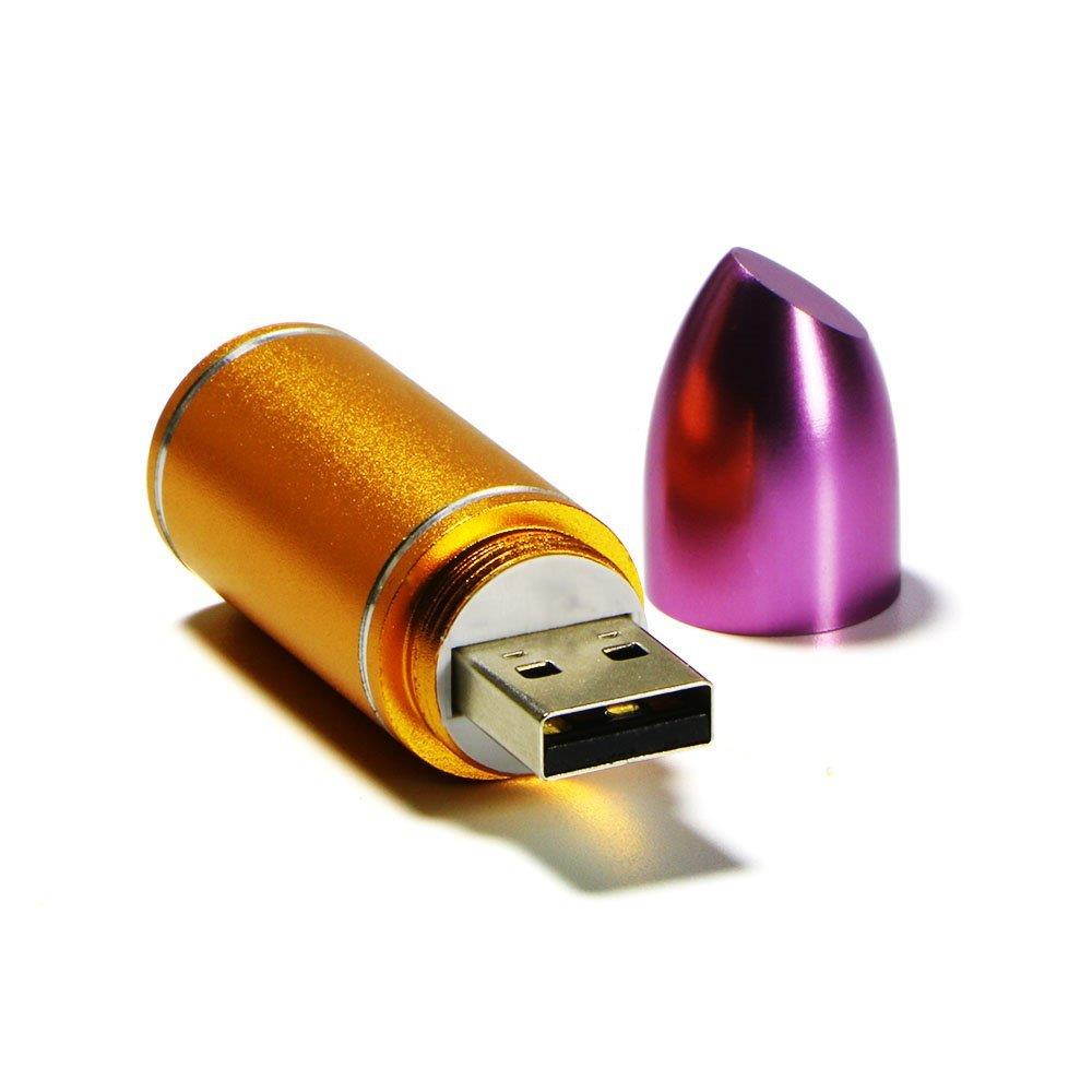 WooTeck 64GB Metal Lipstick USB 2.0 Flash Drive Fasion Girly Data Storage Thumb Jump Drive, Purple