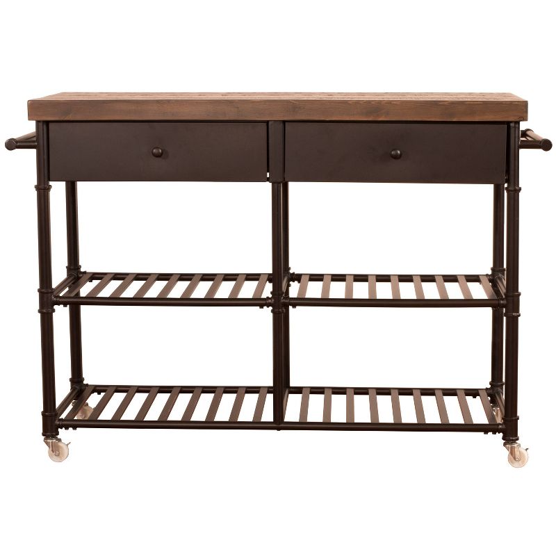 Casselberry Kitchen Cart Brown/Walnut - Hillsdale Furniture