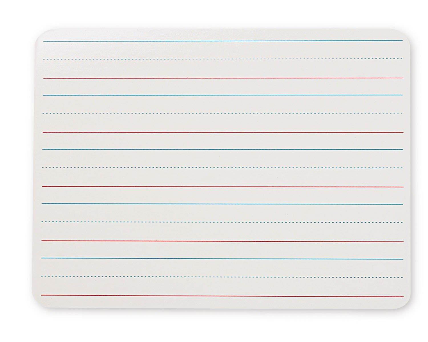Flipside Products Dry-Erase Board Ruled 9"x12" Red/Blue 10034