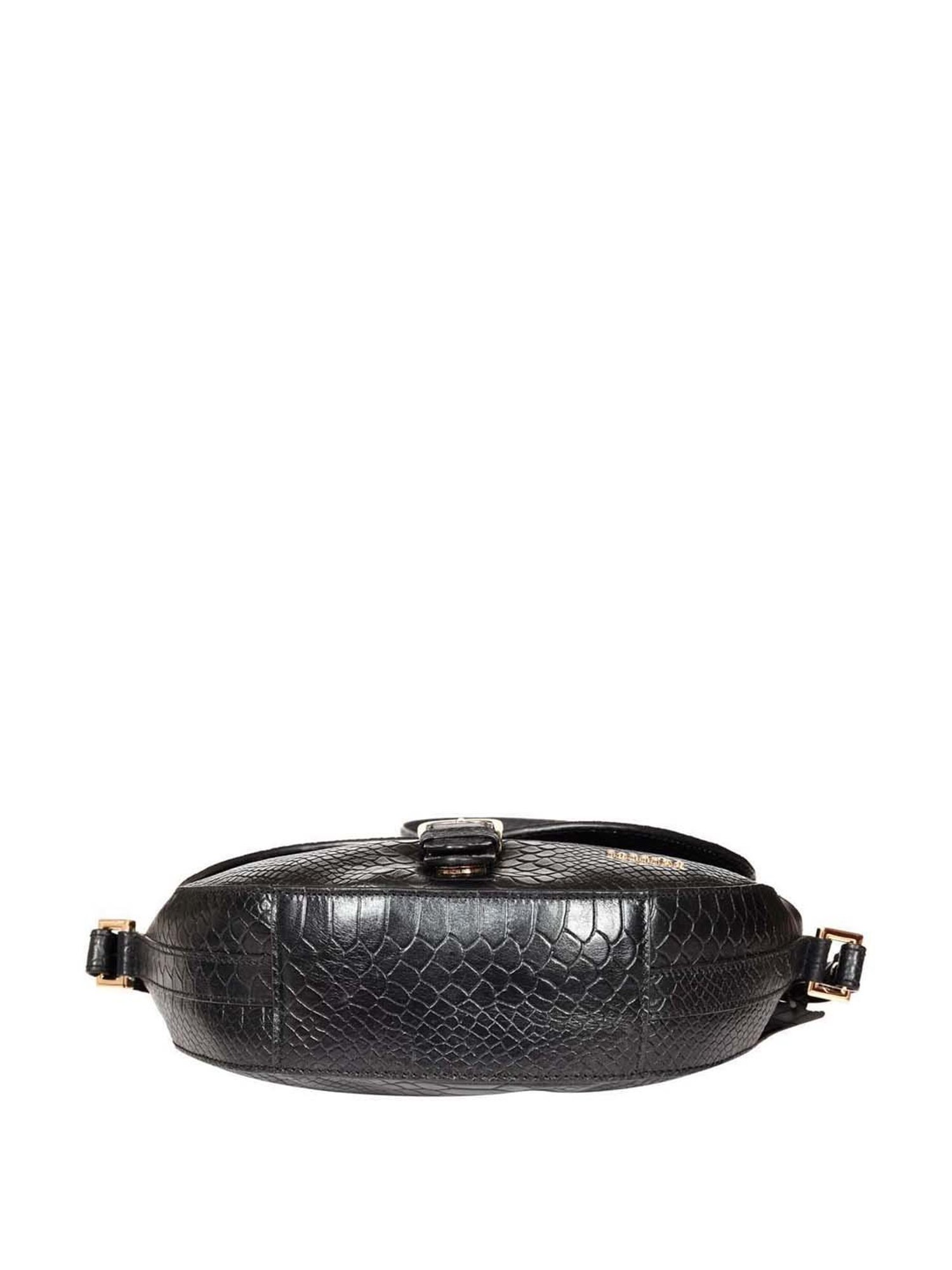 SASSORA Black Textured Medium Sling Handbag