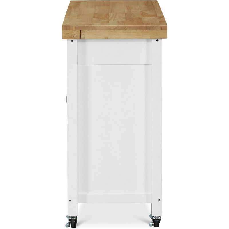 Denver Kitchen Cart White - ClickDecor