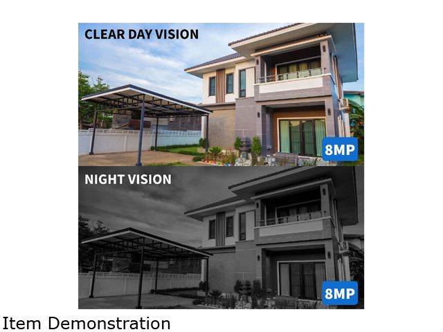 GW Security 4K 8 Channel NVR Security Camera System with 1TB HDD, 4 x 4K IP PoE 8MP Turret cameras, 100-Degrees Wide-angle, 100FT Night Vision